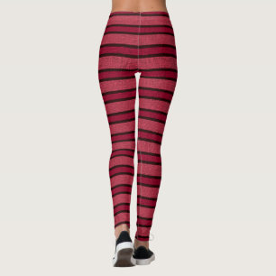 Modern Striped With Design Leggings