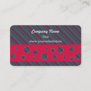 Modern Stripes and Circle Pattern Business Card