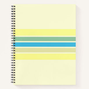 modern stripes art notebook