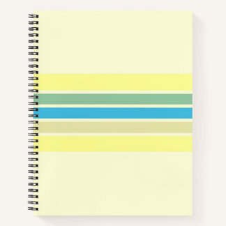 modern stripes art notebook