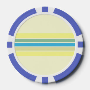 modern stripes art poker chips