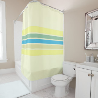 modern stripes art shower curtain