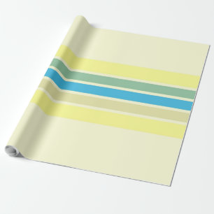 modern stripes art wrapping paper