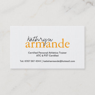 Modern Stripes Business Card