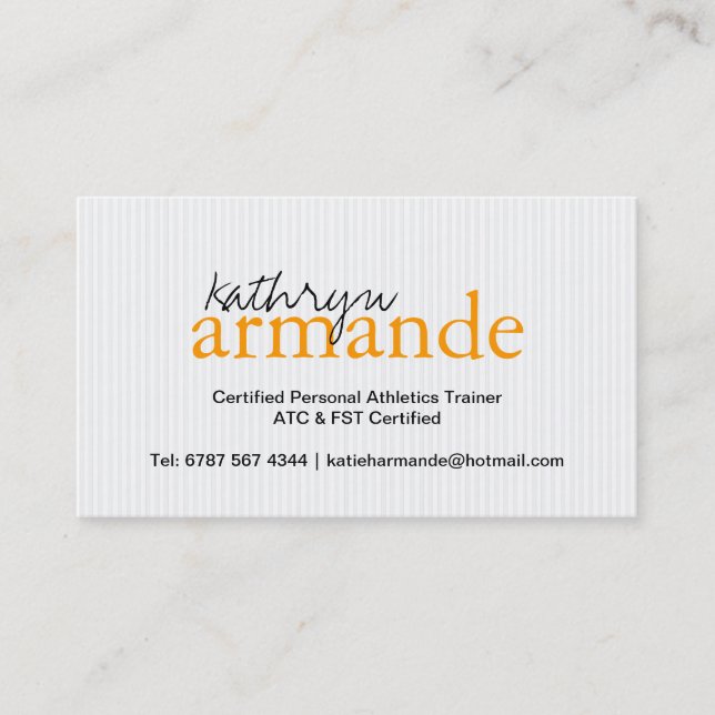 Modern Stripes Business Card (Front)
