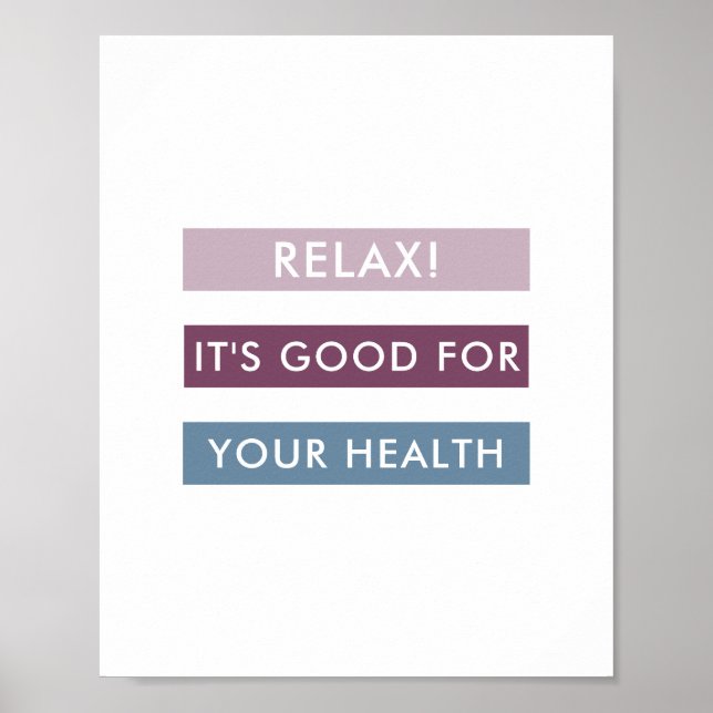 Modern Stripes Business Tag Line  Poster (Front)