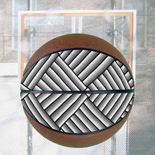 Modern stripes in black, white and grey - cool     basketball