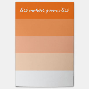 Modern Stripes List Makers Post-it Notes