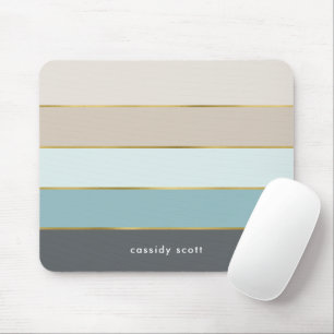 Modern Stripes Personalised Mouse Mat