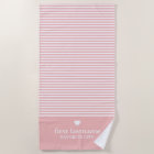 Modern Stripes with Upscale Heart Monogram
