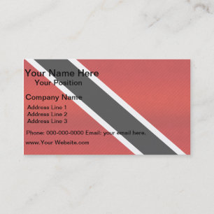 Modern Stripped Trinidadian flag Business Card