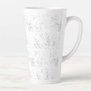 Modern Student Desk Aesthetic Design Latte Mug