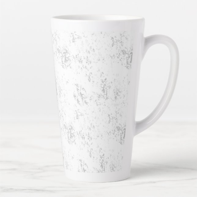 Modern Student Desk Aesthetic Design Latte Mug (Right)