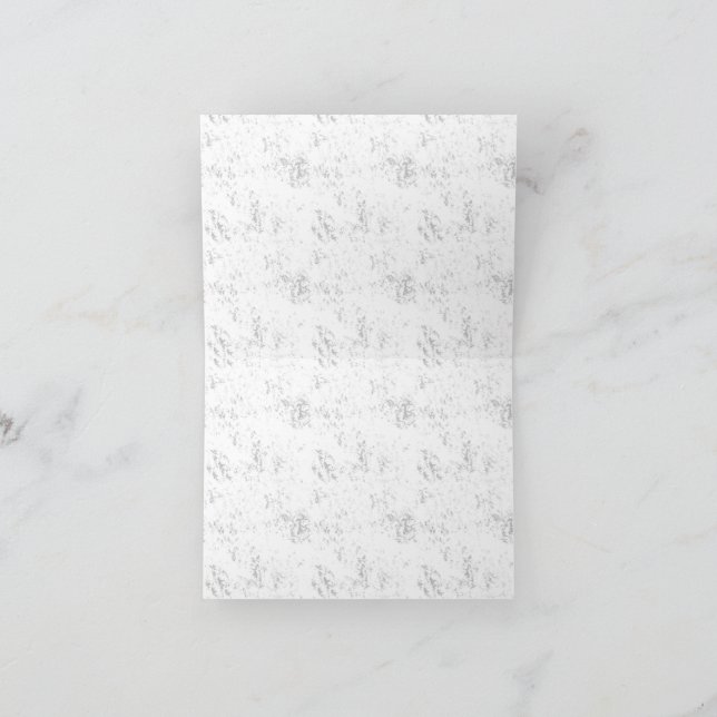 Modern Student Desk Aesthetic Design Thank You Card (Inside)
