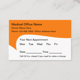 Modern Style Appointment Business Cards Bulk
