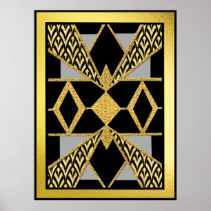 Modern Style Art Deco Geometric  Poster