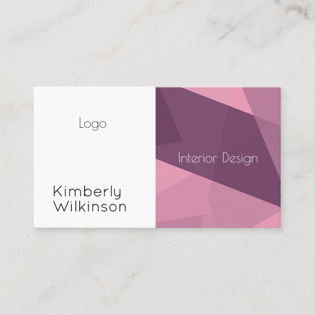 Modern style artistic business card (Front)