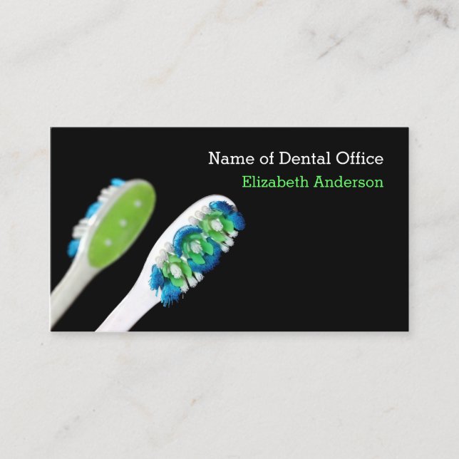 Modern Style Dentist Dental Appointment Reminder Card (Front)