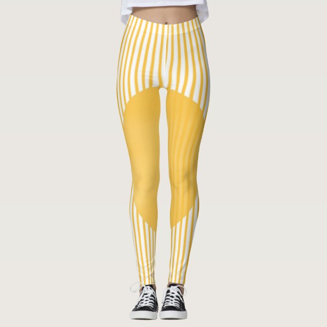 Modern style design art leggings (Front)