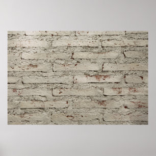Modern style design decorative brick wall surface  poster