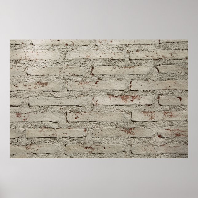 Modern style design decorative brick wall surface  poster (Front)