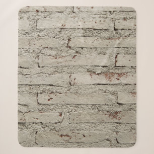 Modern style design decorative brick wall surface  sherpa blanket