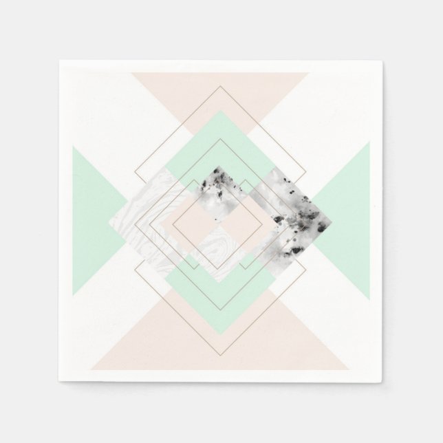 Modern Style Geometric Design Napkin (Front)