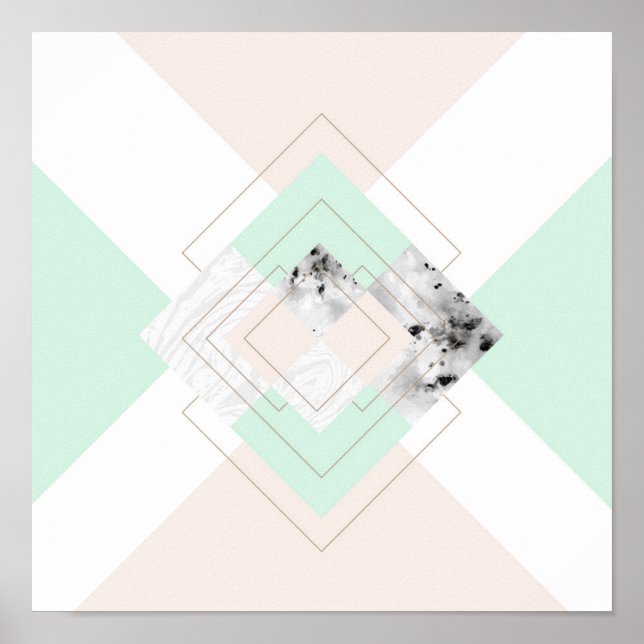 Modern Style Geometric Design Poster (Front)