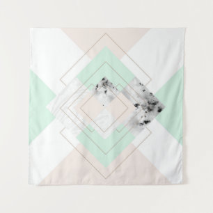 Modern Style Geometric Design Tapestry