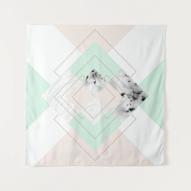 Modern Style Geometric Design Tapestry (Front)