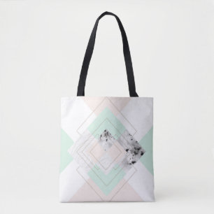 Modern Style Geometric Design Tote Bag