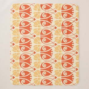 Modern Style Mushrooms: Trendy Pattern Sherpa Blanket