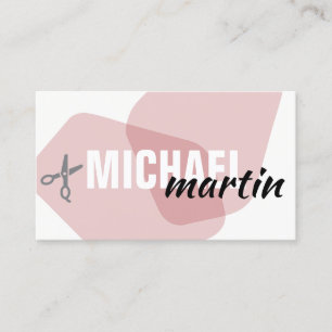 Modern Style Salon Stylist Business Card