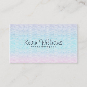 Modern Stylised Beach With Water Waves Business Card