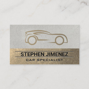 Modern Stylised Car Logo Business Card