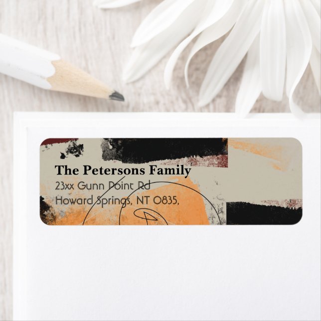 Modern Stylish Abstract Return Address (Insitu)