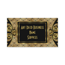 Modern Stylish Art Deco Gold Black 1930