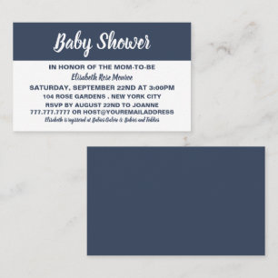 Modern & Stylish Baby Shower Ticket Invitation