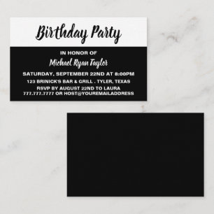 Modern & Stylish Birthday Party Ticket