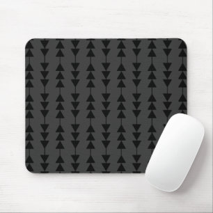 Modern & Stylish Black Hanging Triangles on Smoky Mouse Mat