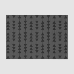 Modern & Stylish Black Hanging Triangles on Smoky Tissue Paper