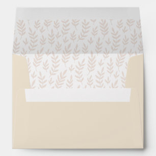 Modern Stylish Boho Chic Beige Christmas Envelope