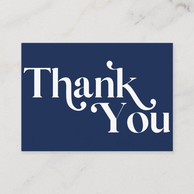 MODERN STYLISH BOLD Thank you for your purchase Enclosure Card (Front)