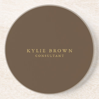 Modern Stylish Brown Gold Professional Coaster