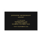 Modern stylish chic black and gold professional