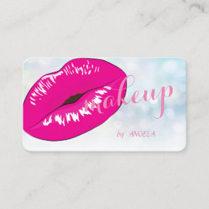 Modern Stylish Colourful Bokeh ,Lips Business Card