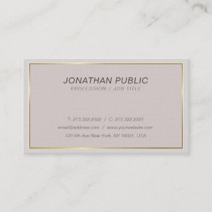 Modern Stylish Colours Italic Plain Trendy Luxury Business Card