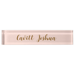 Modern Stylish Custom Name Nameplate