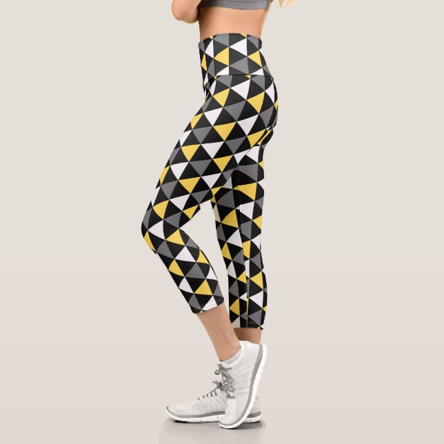 Modern  Stylish Cute Elegant  Colourful  Capri Leggings (Left)