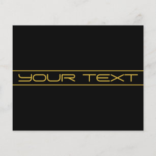 Modern Stylish Editable Gold Text & Stripes Flyer